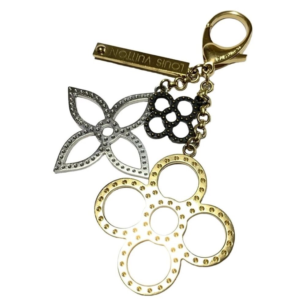 LOUIS VUITTON Bijoux Sac Tapage Gold Silver - Bag Charm 194-032925